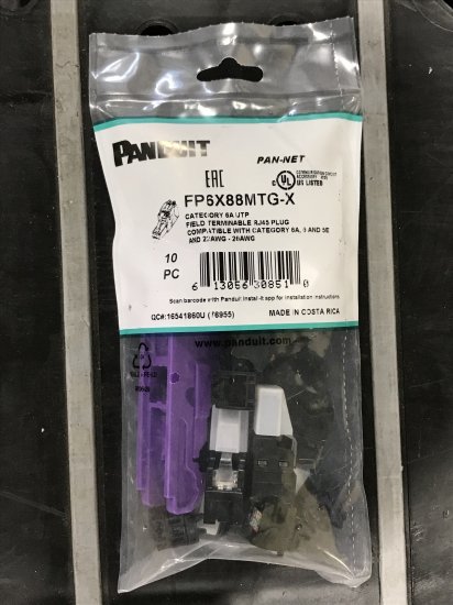 ＰＡＮＤＵＩＴ　ＲＪ４５　ＦＰ６Ｘ８８ＭＴＧ－Ｘ（１０コ）　